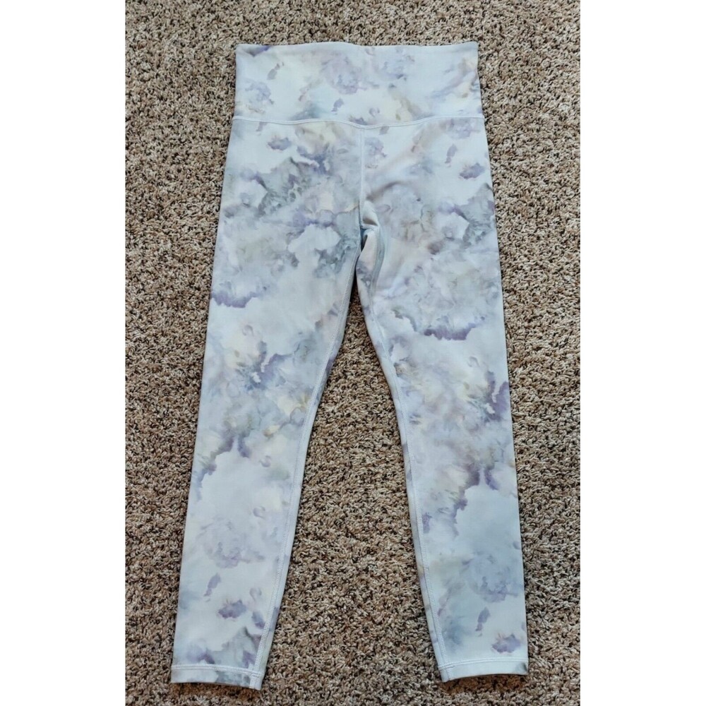 Athleta Elation Snow Tie Dye 7/8 Tight Yoga Fitness Pant #531776 High Rise Small